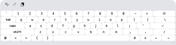 hot.keys landscape keyboard