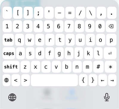 hot.keys portrait keyboard